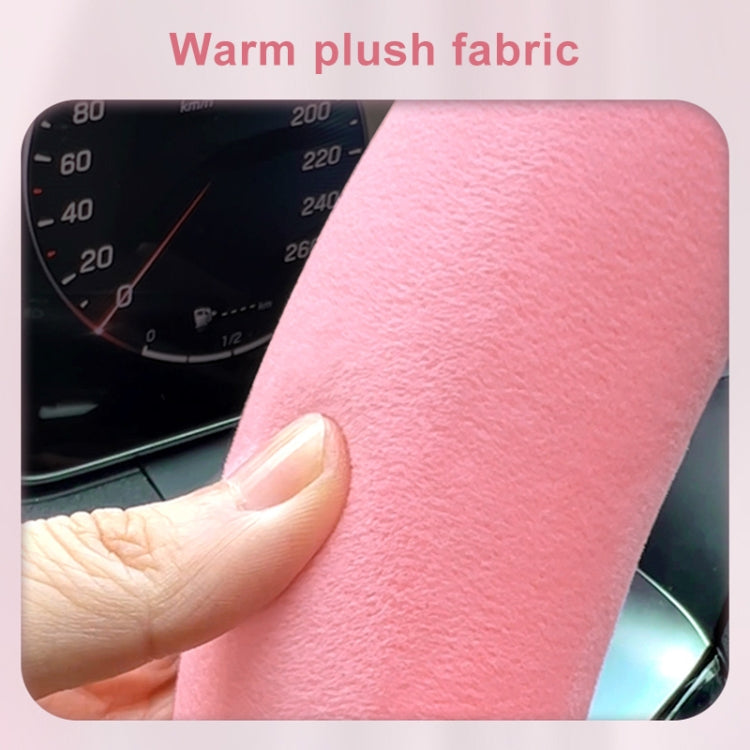 D Style Car Universal Cartoon Pattern Plush Warm Anti-skid Steering Wheel Cover, Diameter: 38cm