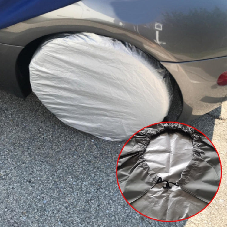 4pcs / Set Car Tire 420D Oxford Cloth Protective Cover, Diameter: 48-58cm, Width: 29cm