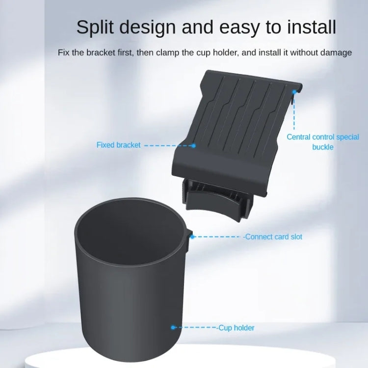 Car Cup Holder for Tesla Model Y/3 - Dashboard Drink Storage Solution