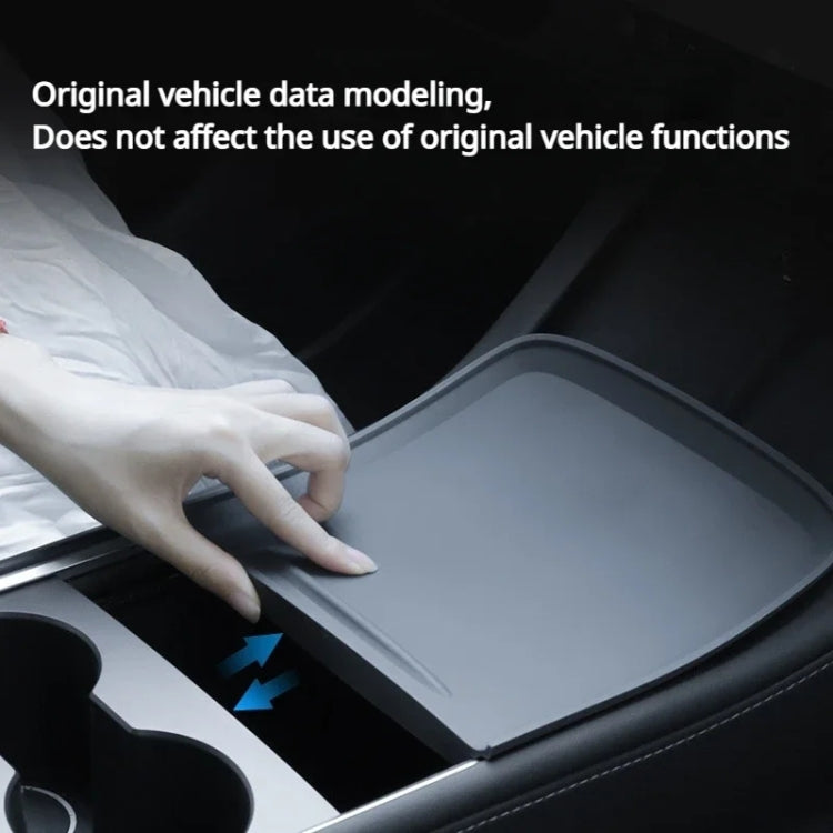 For Tesla Model 3 / Y Car Center Console Silicone Anti-slip Protective Mat