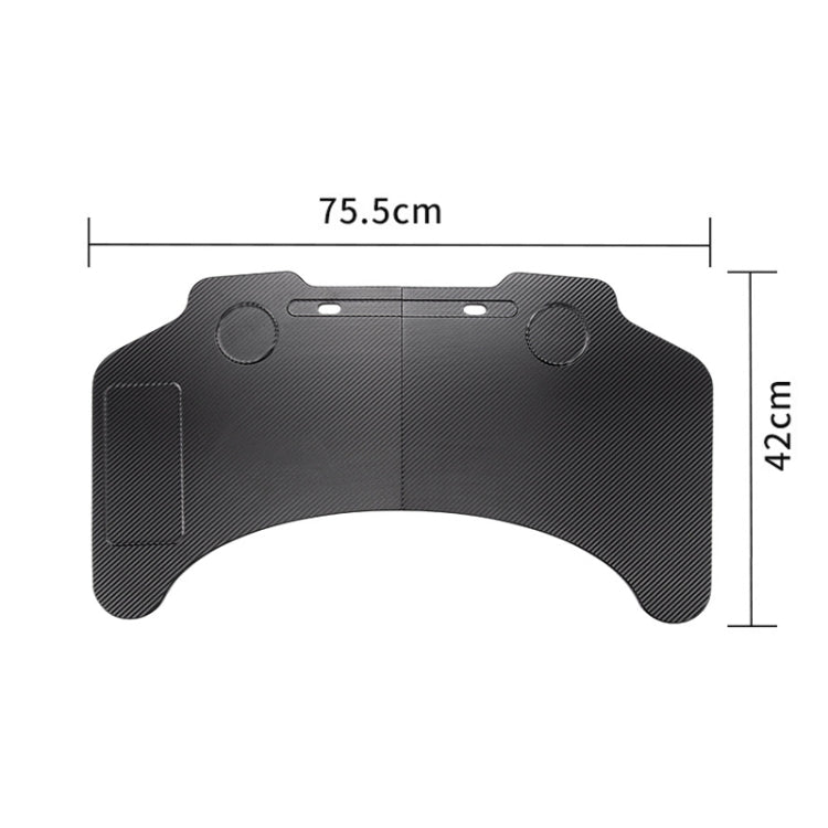 For Tesla Model 3 / Y Car Portable Folding Carbon Fiber Pattern Steering Wheel Table