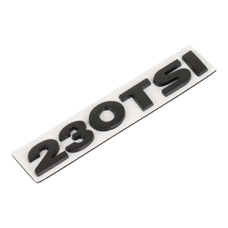 Car 230TSI Pattern 3D Metal Personalized Decorative Stickers, Size: 11.5x2.5x0.5cm