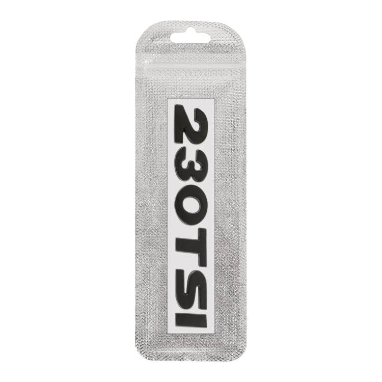 Car 230TSI Pattern 3D Metal Personalized Decorative Stickers, Size: 11.5x2.5x0.5cm