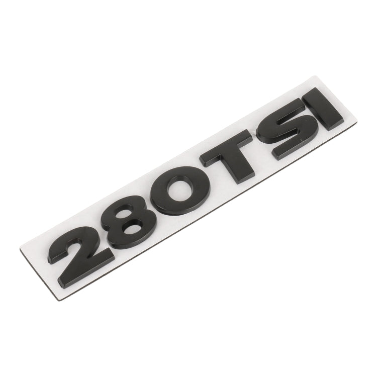 Car 280TSI Pattern 3D Metal Personalized Decorative Stickers, Size: 11.5x2.5x0.5cm