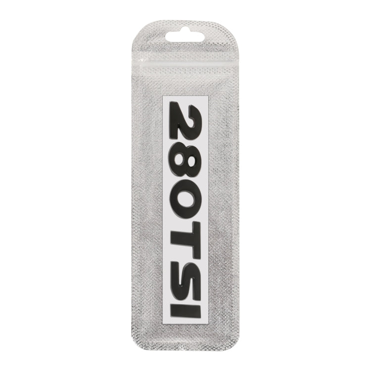 Car 280TSI Pattern 3D Metal Personalized Decorative Stickers, Size: 11.5x2.5x0.5cm