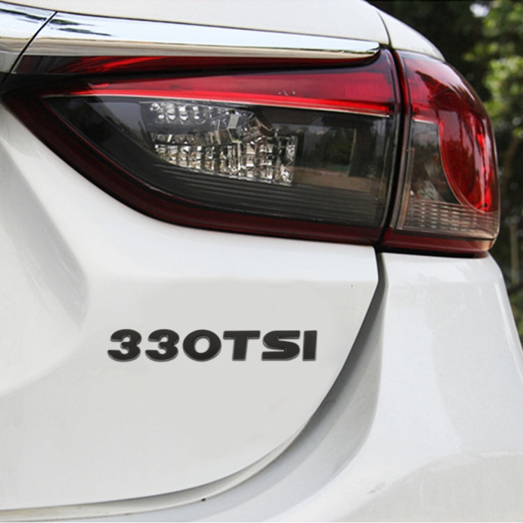 Car 330TSI Pattern 3D Metal Personalized Decorative Stickers, Size: 11.5x2.5x0.5cm