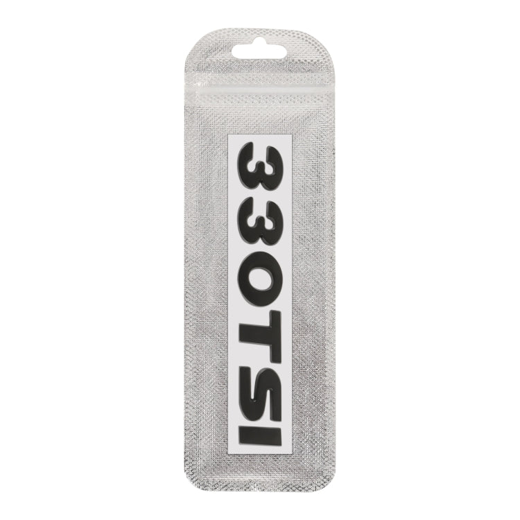 Car 330TSI Pattern 3D Metal Personalized Decorative Stickers, Size: 11.5x2.5x0.5cm