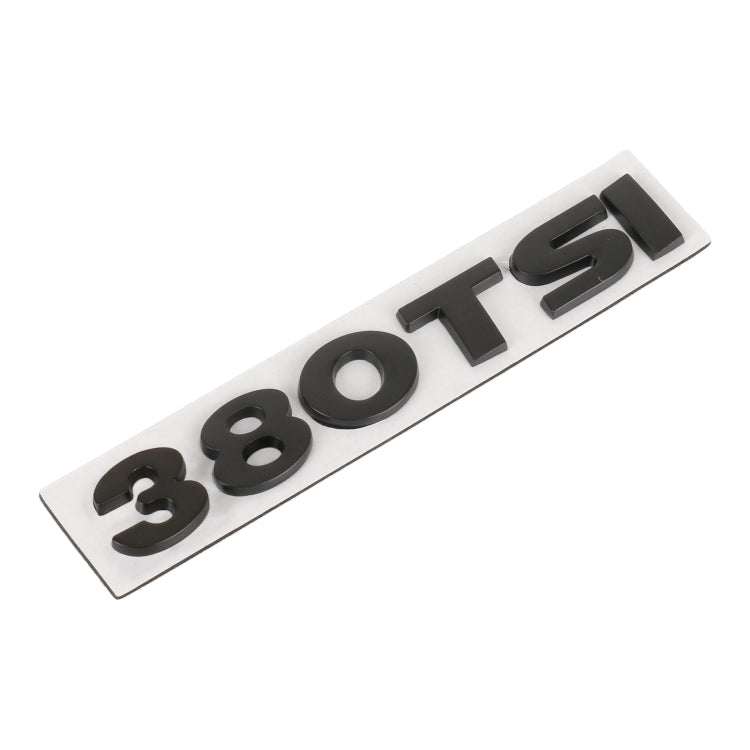 Car 380TSI Pattern 3D Metal Personalized Decorative Stickers, Size: 11.5x2.5x0.5cm