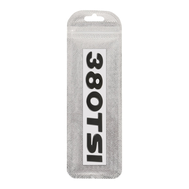 Car 380TSI Pattern 3D Metal Personalized Decorative Stickers, Size: 11.5x2.5x0.5cm