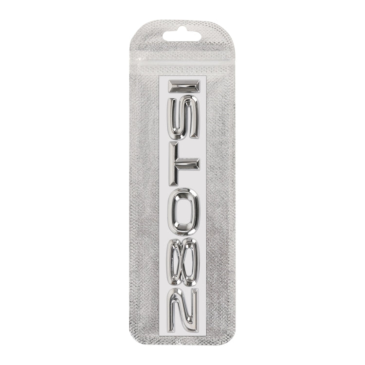 Car 280TSI Electroplated 3D Metal Personalized Decorative Stickers, Size: 15x2.5x0.5cm