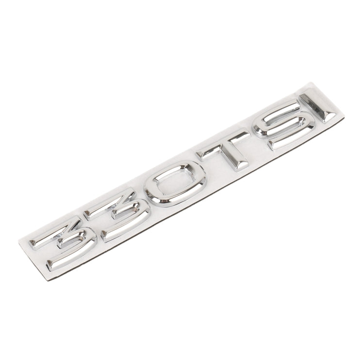 Car 330TSI Electroplated 3D Metal Personalized Decorative Stickers, Size: 15x2.5x0.5cm