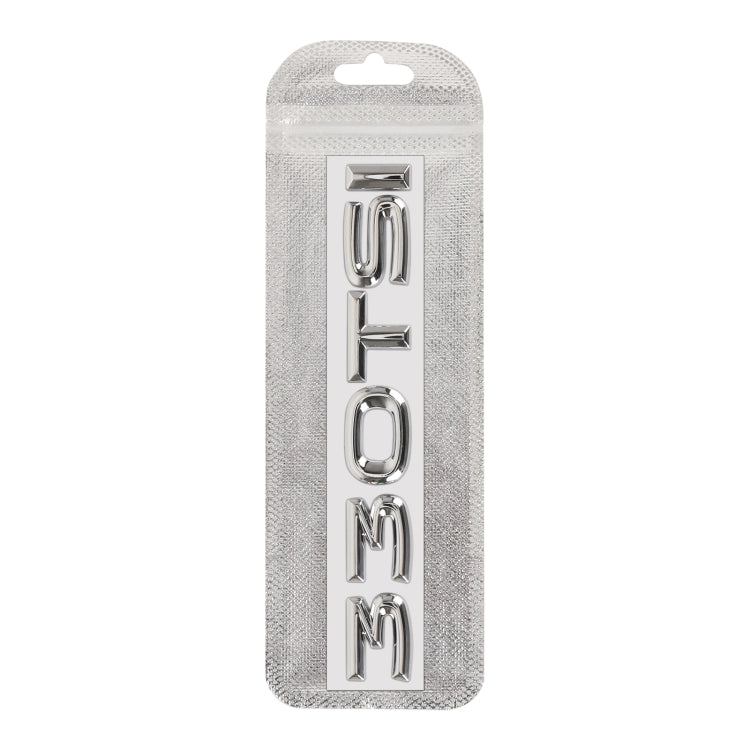 Car 330TSI Electroplated 3D Metal Personalized Decorative Stickers, Size: 15x2.5x0.5cm