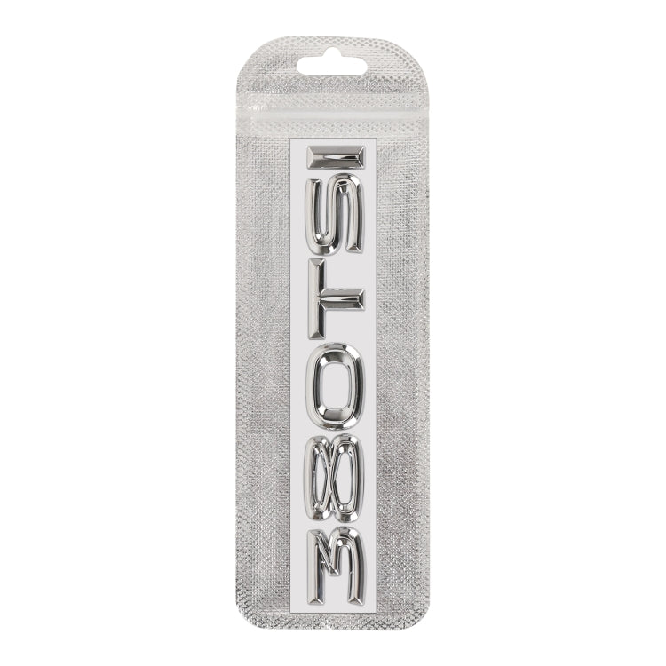 Car 380TSI Electroplated 3D Metal Personalized Decorative Stickers, Size: 15x2.5x0.5cm