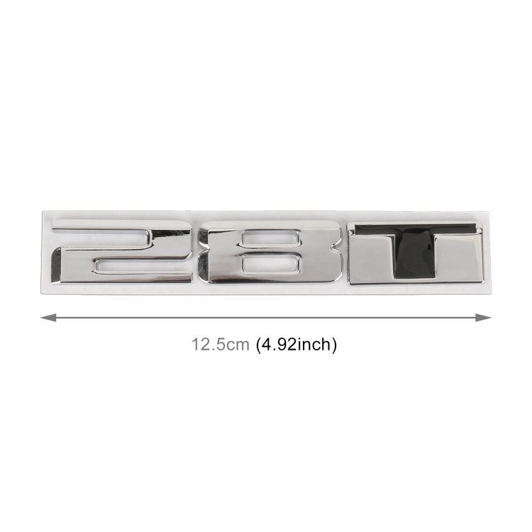 Car 28T Pattern 3D Metal Personalized Decorative Stickers, Size: 12.5 x 2.5 x 0.5cm