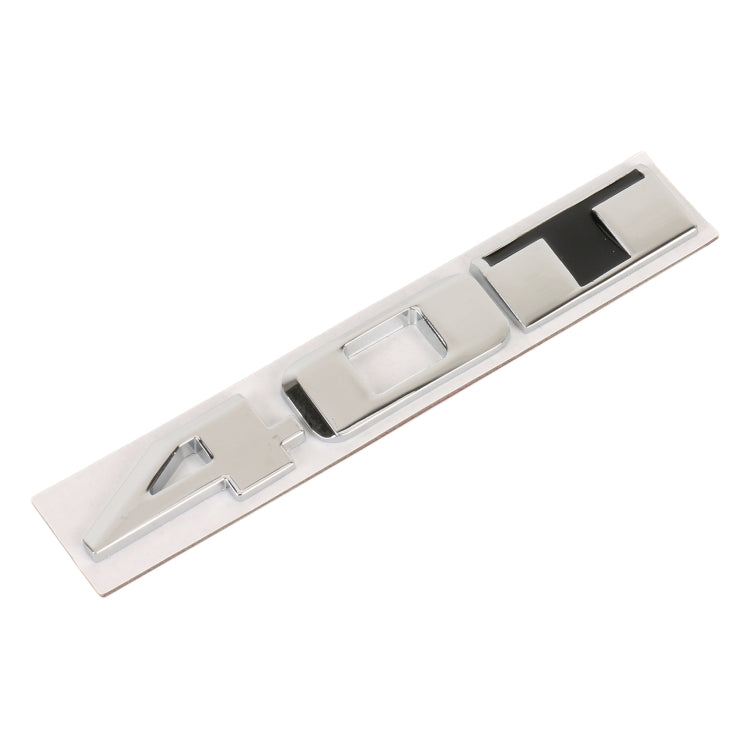 Car 40T Pattern 3D Metal Personalized Decorative Stickers, Size: 12.5 x 2.5 x 0.5cm