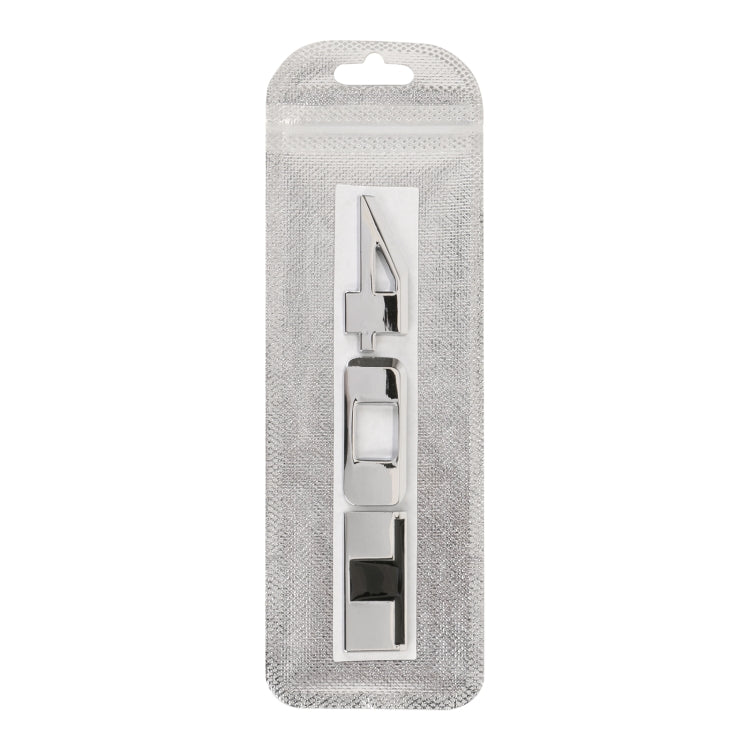 Car 40T Pattern 3D Metal Personalized Decorative Stickers, Size: 12.5 x 2.5 x 0.5cm