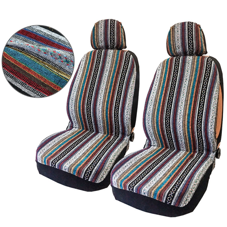 TIROL T25941 Ethnic Chic Double Front Car Seat Covers