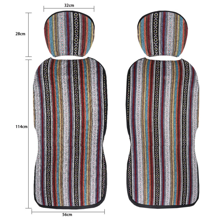 TIROL T25941 Ethnic Chic Double Front Car Seat Covers