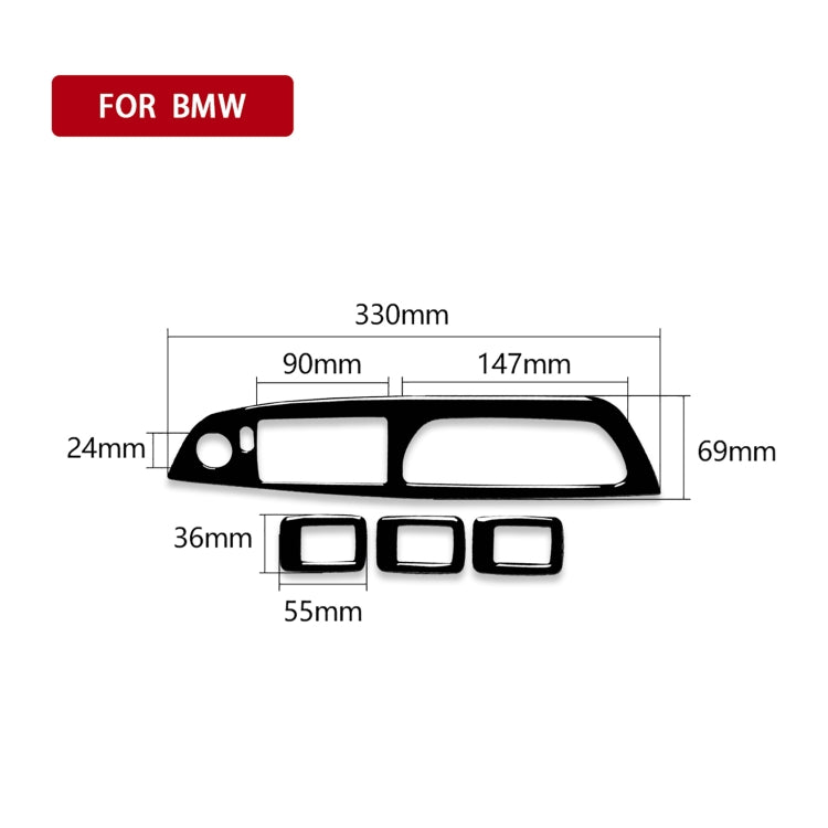 BMW X5 E70 & X6 E71 Left Drive Window Lift Panel with Stylish Start Button Decal (2008-2014)