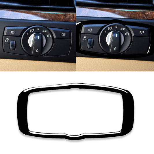 BMW Headlight Switch Frame Decorative Wrap for X5 E70, X6 E71, and 5 Series E60 (2008-2013) - Universal Fit for Left and Right Drive