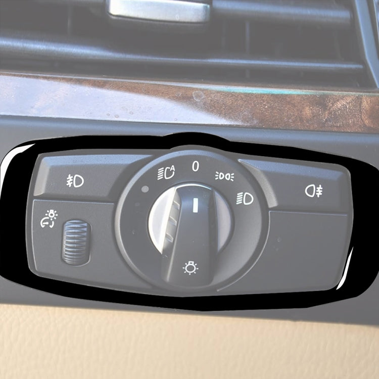 BMW Headlight Switch Frame Decorative Wrap for X5 E70, X6 E71, and 5 Series E60 (2008-2013) - Universal Fit for Left and Right Drive