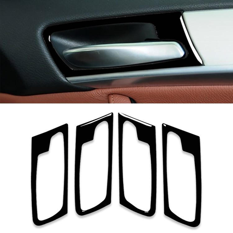 BMW X5 E70 2008-2014 Door Handle Trim Stickers - 4-Piece Decorative Set for Left and Right Drive