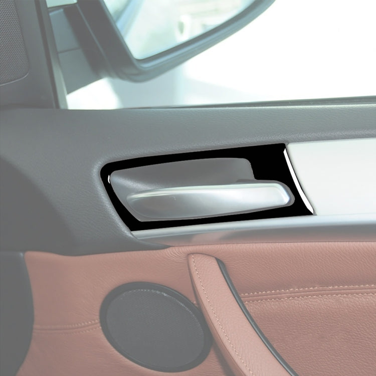 BMW X5 E70 2008-2014 Door Handle Trim Stickers - 4-Piece Decorative Set for Left and Right Drive