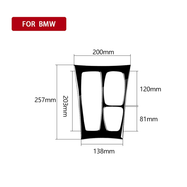 BMW X5 E70 & X6 E71 Left Drive Gear Panel Decorative Sticker – Stylish Interior Enhancement (2008-2014)