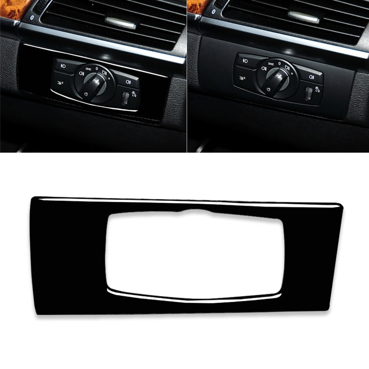 Elegant Headlight Switch Panel Decorative Sticker for BMW E70 X5 / E71 X6 (2008-2013)