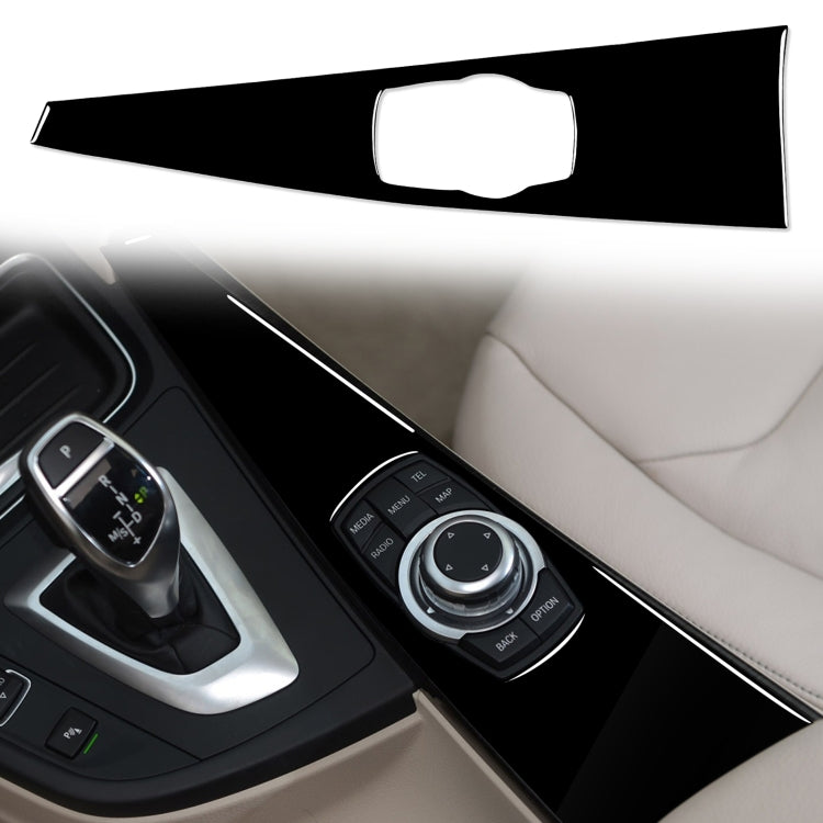 BMW Interior Elegance: Left Drive Multimedia Panel Decorative Sticker for Series 3 F30, 3GT F34 & Series 4 F33/F34/F36 (2013-2018)