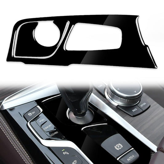 BMW Series 5 G38 Gear Panel Decorative Sticker for 528Li / 530Li / 540Li (2018) - Premium Piano Black Trim