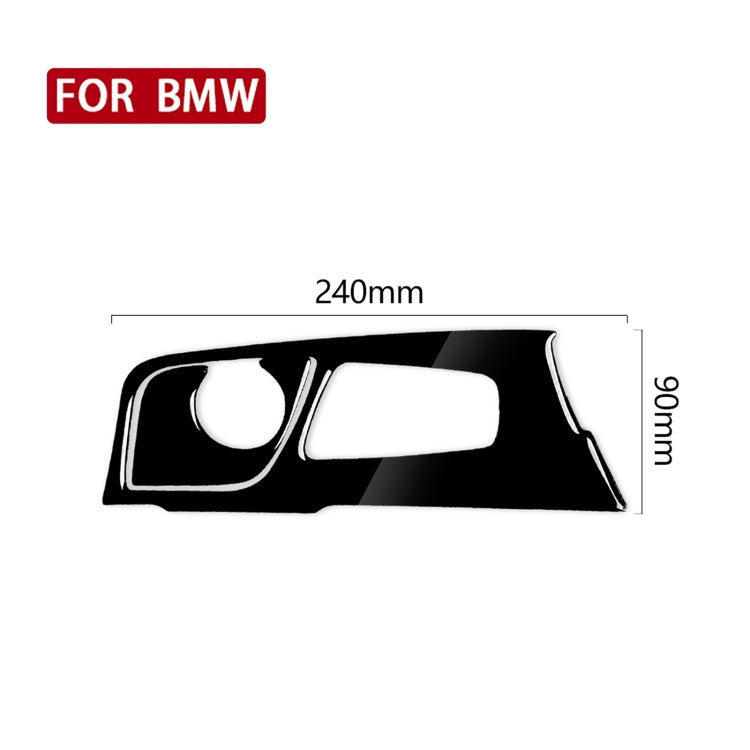 BMW Series 5 G38 Gear Panel Decorative Sticker for 528Li / 530Li / 540Li (2018) - Premium Piano Black Trim