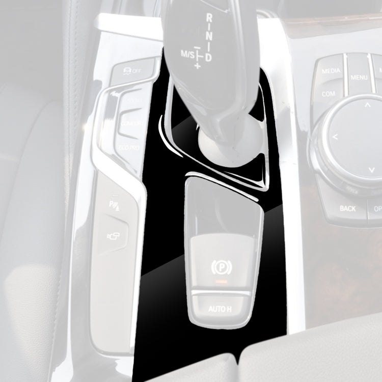 BMW Series 5 G38 Gear Panel Decorative Sticker for 528Li / 530Li / 540Li (2018) - Premium Piano Black Trim