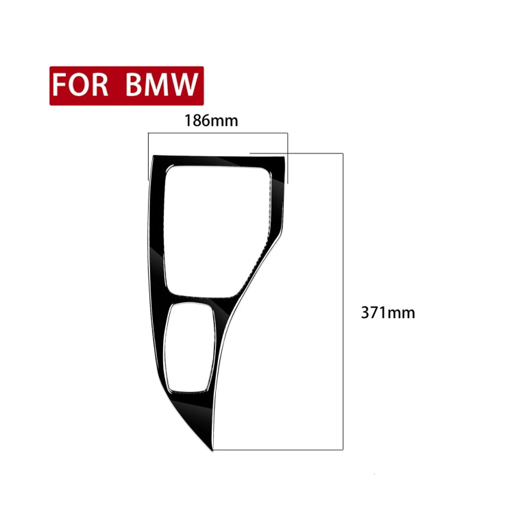 BMW X1 E84 2011-2015 Gear Panel Decorative Frame Sticker in Elegant Piano Black