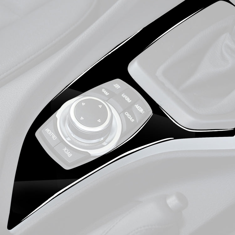 BMW X1 E84 2011-2015 Gear Panel Decorative Frame Sticker in Elegant Piano Black