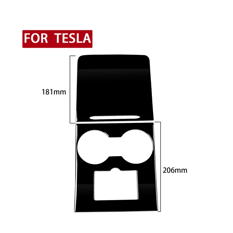 Custom Piano Black Decorative Stickers for Tesla Model 3 Central Control Panel – Universal Fit for Left & Right Drive