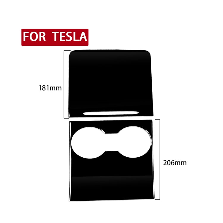 Sleek Piano Black Decorative Stickers for Tesla Model 3 Central Control Panel - Universal Fit for Left and Right Drive