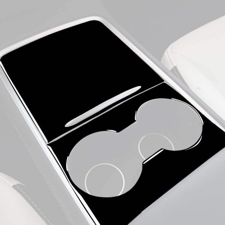 Sleek Piano Black Decorative Stickers for Tesla Model 3 Central Control Panel - Universal Fit for Left and Right Drive