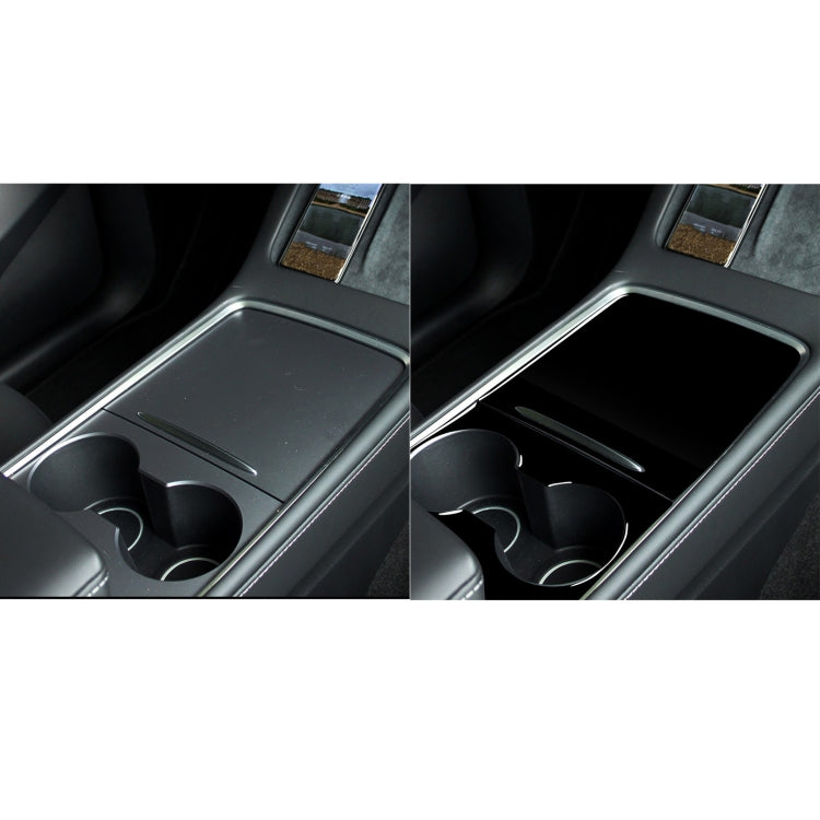 Sleek Piano Black Decorative Stickers for Tesla Model 3 Central Control Panel - Universal Fit for Left and Right Drive