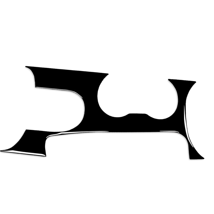 Sleek Piano Black Gear Panel Stickers for Ford Mustang 2015-2020 - Universal Fitment