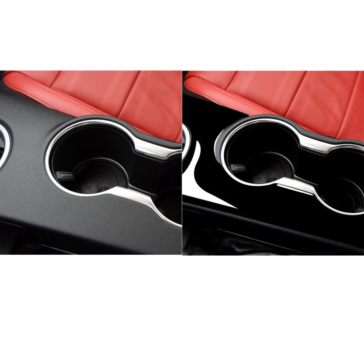 Sleek Piano Black Gear Panel Stickers for Ford Mustang 2015-2020 - Universal Fitment