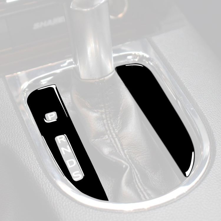 Ford Mustang 2015-2020 Left Drive Gear Shift Pad Decorative Sticker in Piano Black