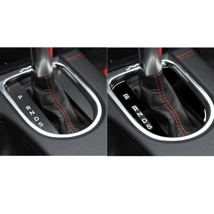 Ford Mustang 2015-2020 Left Drive Gear Shift Pad Decorative Sticker in Piano Black