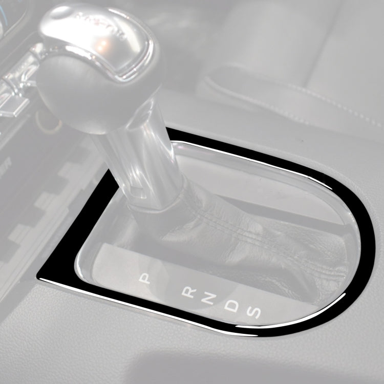 Sleek Piano Black Gear Panel Trim for Ford Mustang (2015-2020) - Universal Fit, Easy Installation