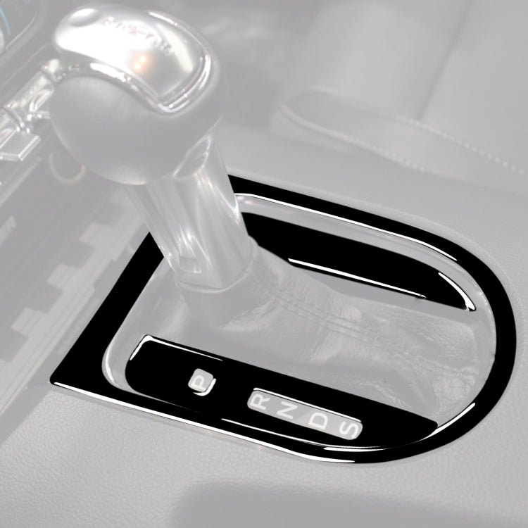 Stylish Piano Black Gear Panel Frame Stickers for Ford Mustang 2015-2020 Left Drive