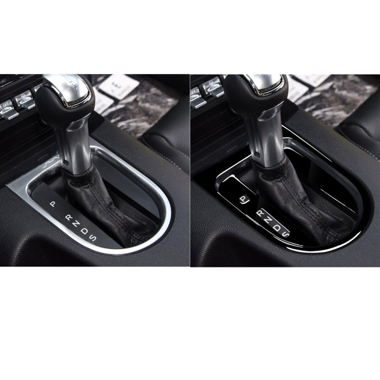 Stylish Piano Black Gear Panel Frame Stickers for Ford Mustang 2015-2020 Left Drive