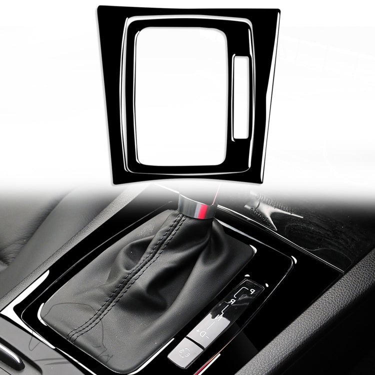 Sleek Piano Black ABS Gear Panel Decorative Sticker Set for Mercedes-Benz W204 C-Class (2007-2013)