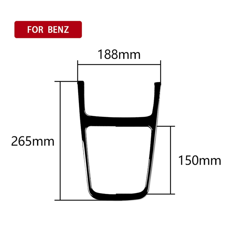 Luxurious Piano Black Decorative Sticker for Mercedes-Benz A-Class, CLA, and GLA (2013-2018) - Universal Fit for Left & Right Drive Models