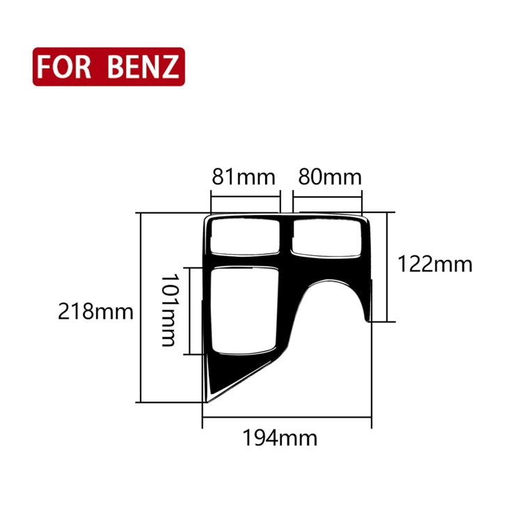 Mercedes-Benz Central Armrest Box Multimedia Decorative Sticker for GLE, GLS & M-Class (2012-2018)