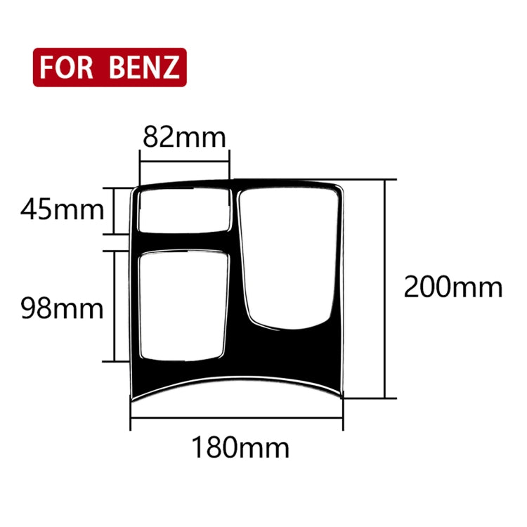 Stylish Multimedia Panel Decorative Sticker for Mercedes-Benz GLE, GLS, and M-Class (2012-2018)